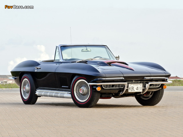Pictures of Corvette Sting Ray L89 427/435 HP Convertible (C2) 1967 (640 x 480)