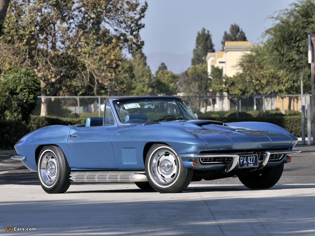 Pictures of Corvette Sting Ray L89 427/435 HP Convertible (C2) 1967 (1024 x 768)