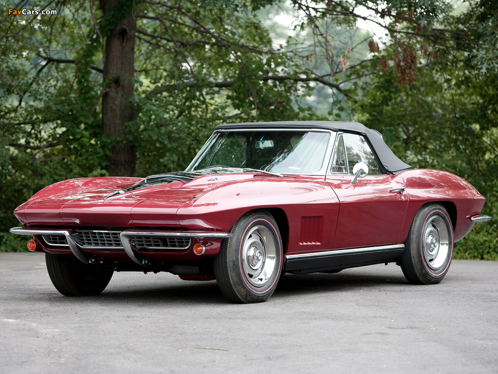 Pictures of Corvette Sting Ray L71 427/435 HP Convertible (C2) 1967 (1024 x 768)