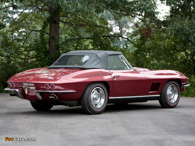 Pictures of Corvette Sting Ray L71 427/435 HP Convertible (C2) 1967 (640 x 480)