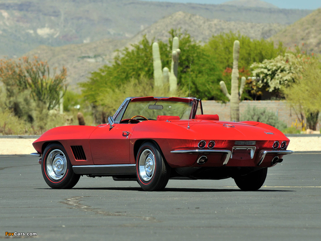 Pictures of Corvette Sting Ray 427 Convertible (C2) 1967 (1024 x 768)