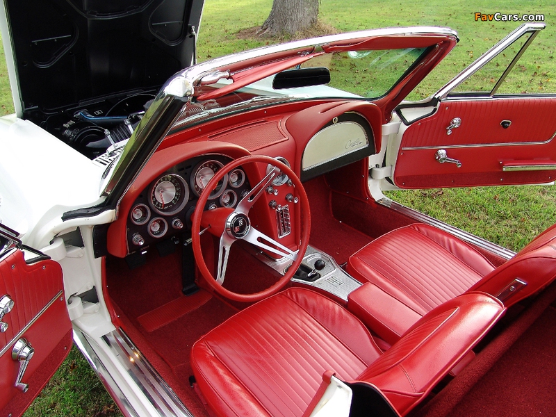 Corvette Sting Ray Convertible (C2) 1963 wallpapers (800 x 600)