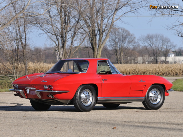 Corvette Sting Ray L84 327/375 HP Fuel Injection Convertible (C2) 1964 wallpapers (640 x 480)