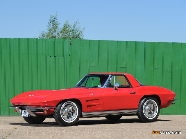 Corvette Sting Ray L75 327/300 HP Convertible (C2) 1964 wallpapers (640 x 480)