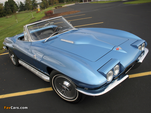 Corvette Sting Ray L78 396/425 HP Convertible (C2) 1965 wallpapers (640 x 480)