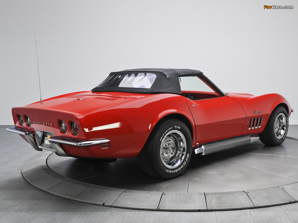 Corvette Stingray L46 350 Convertible (C3) 1969 images (1024 x 768)