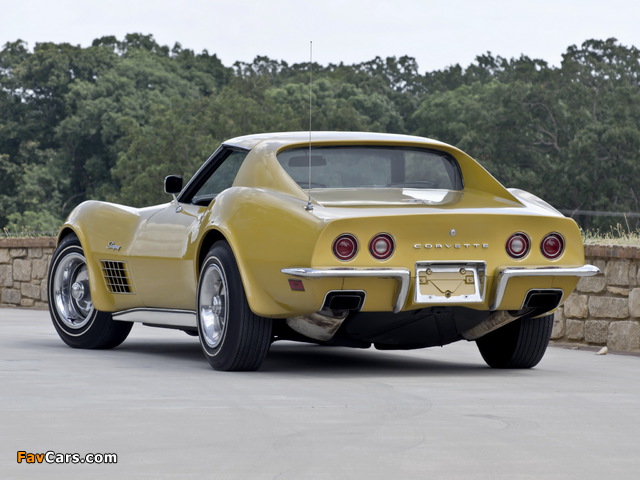 Corvette Stingray 350 LT1 (C3) 1970–72 images (640 x 480)