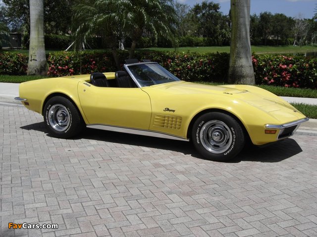 Corvette Stingray Convertible (C3) 1970–72 photos (640 x 480)