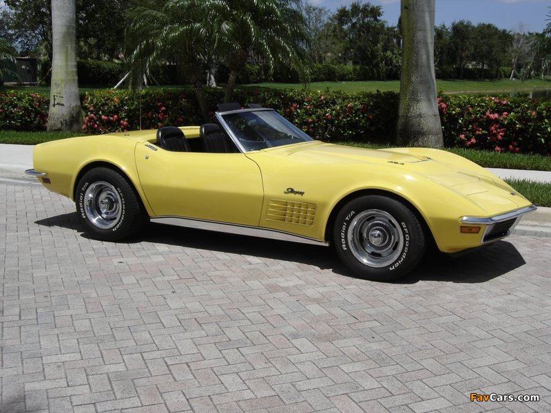 Corvette Stingray Convertible (C3) 1970–72 photos (800 x 600)