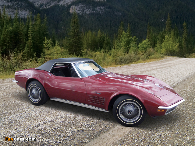 Corvette 350 LT1 Convertible (C3) 1970 photos (640 x 480)