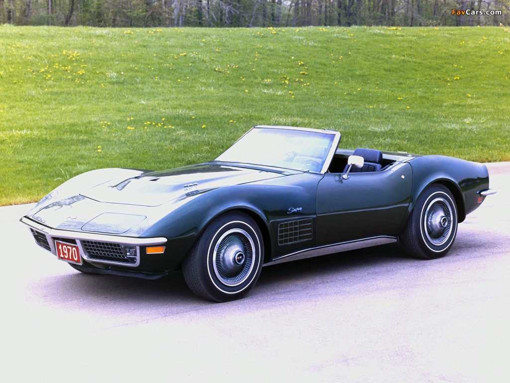 Corvette Stingray Convertible (C3) 1970–72 photos (1024 x 768)