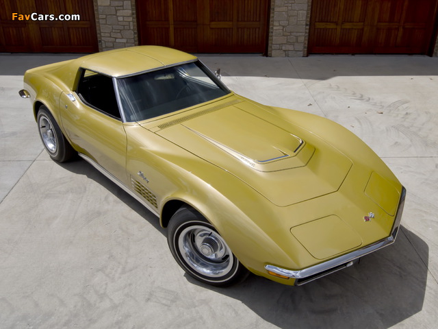 Corvette Stingray 350 LT1 (C3) 1970–72 wallpapers (640 x 480)