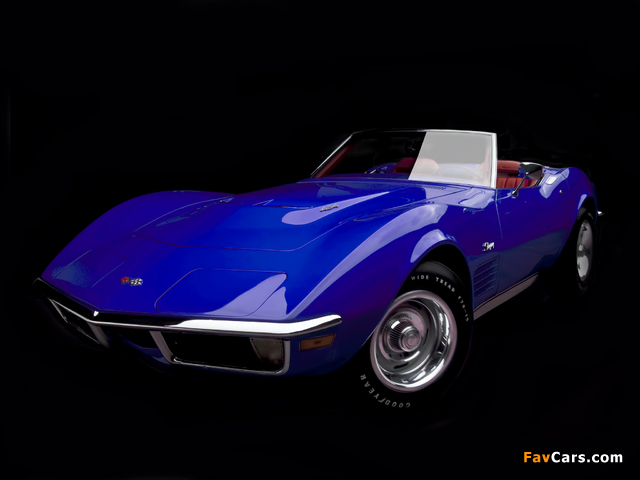 Corvette Stingray Convertible (C3) 1970–72 wallpapers (640 x 480)