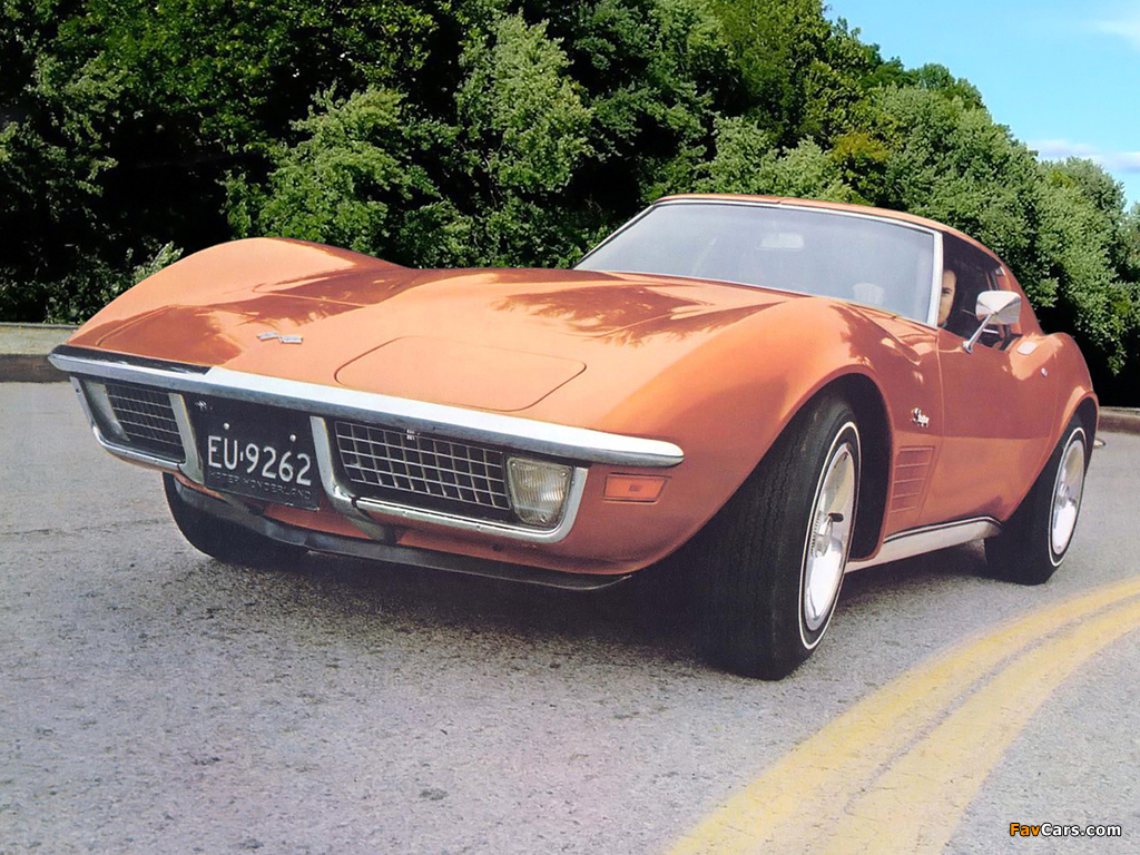 Corvette Stingray (C3) 1970–72 wallpapers (1024 x 768)