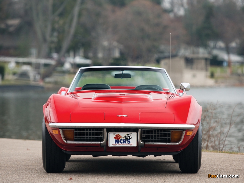 Corvette Stingray LT1 350/255 HP Convertible (C3) 1972 pictures (800 x 600)