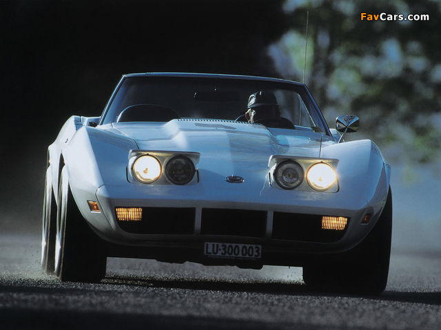 Corvette Stingray Convertible (C3) 1973 photos (640 x 480)