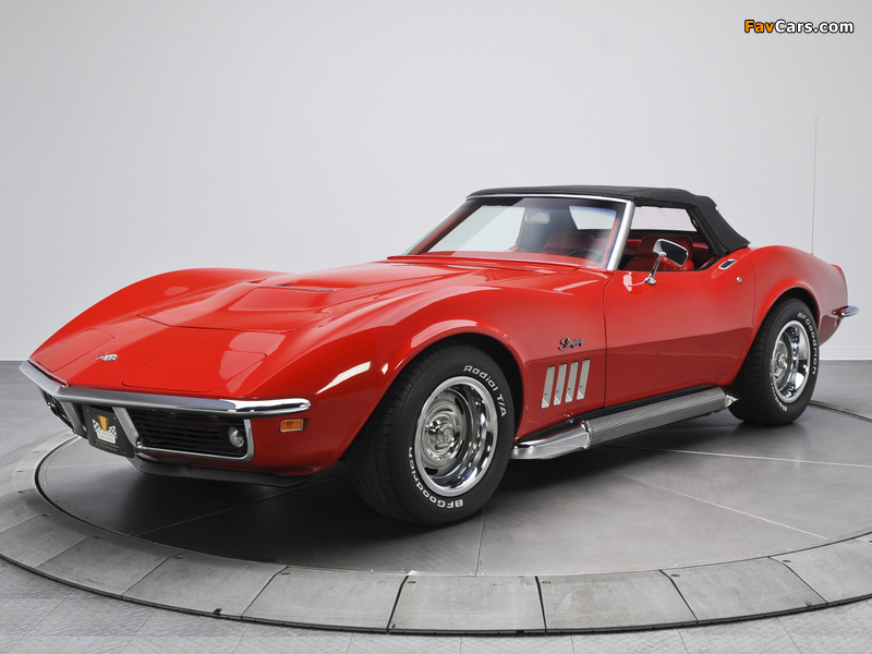 Photos of Corvette Stingray L46 350 Convertible (C3) 1969 (800 x 600)