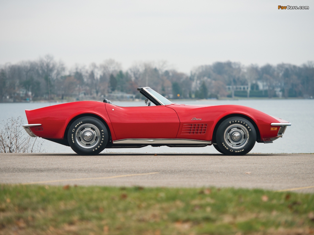 Photos of Corvette Stingray LT1 350/255 HP Convertible (C3) 1972 (1024 x 768)