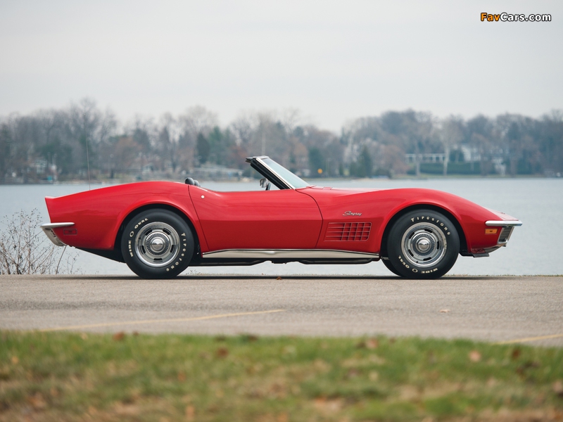 Photos of Corvette Stingray LT1 350/255 HP Convertible (C3) 1972 (800 x 600)