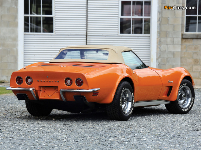 Photos of Corvette Stingray Convertible (C3) 1973 (640 x 480)