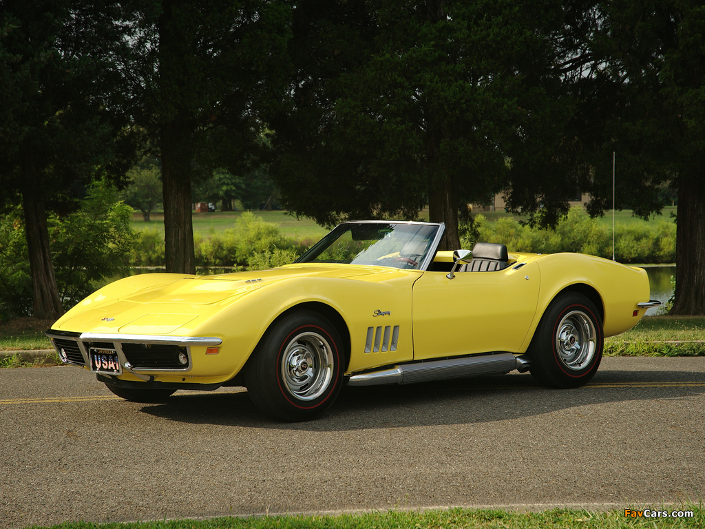 Pictures of Corvette Stingray Convertible (C3) 1969 (1024 x 768)