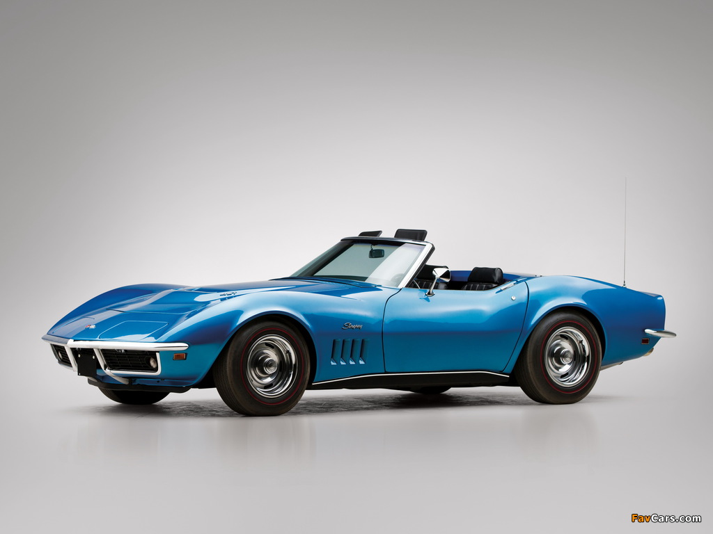 Pictures of Corvette Stingray L71 427 Convertible (C3) 1969 (1024 x 768)