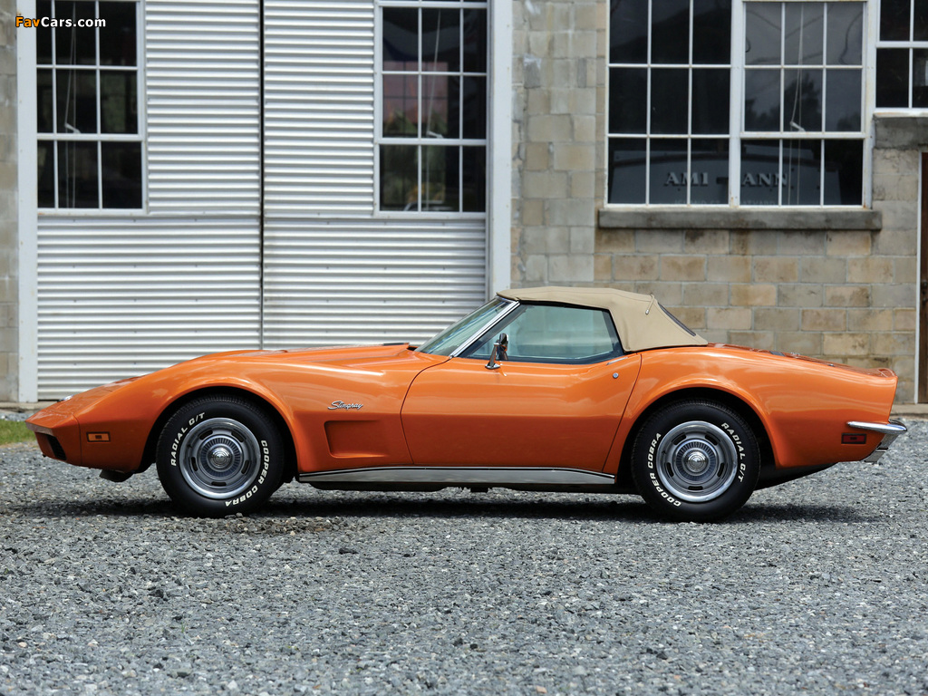 Pictures of Corvette Stingray Convertible (C3) 1973 (1024 x 768)