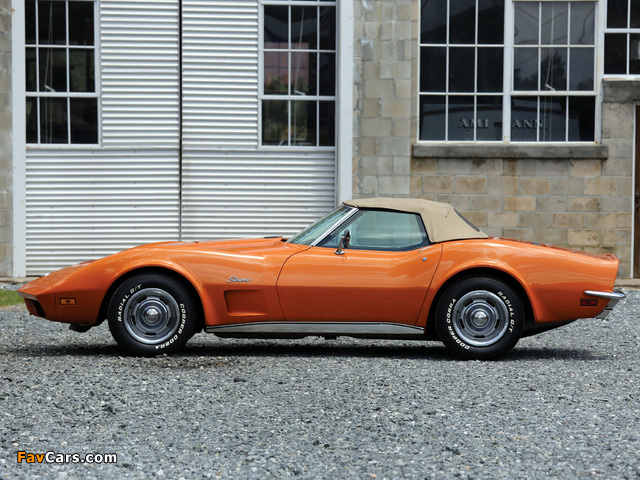 Pictures of Corvette Stingray Convertible (C3) 1973 (640 x 480)