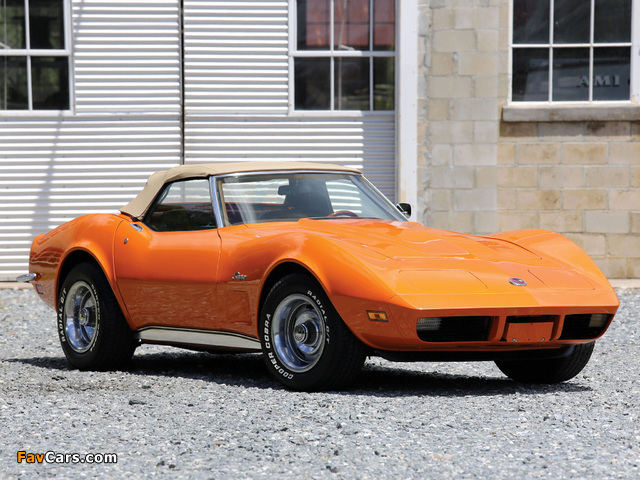 Pictures of Corvette Stingray Convertible (C3) 1973 (640 x 480)