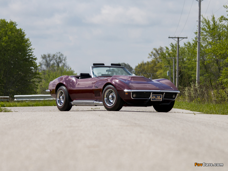 Chevrolet Corvette Stingray L88 (19467) 1969 wallpapers (800 x 600)