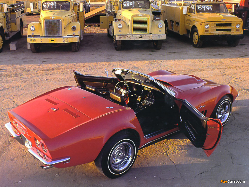 Corvette Stingray Convertible (C3) 1969 wallpapers (1024 x 768)