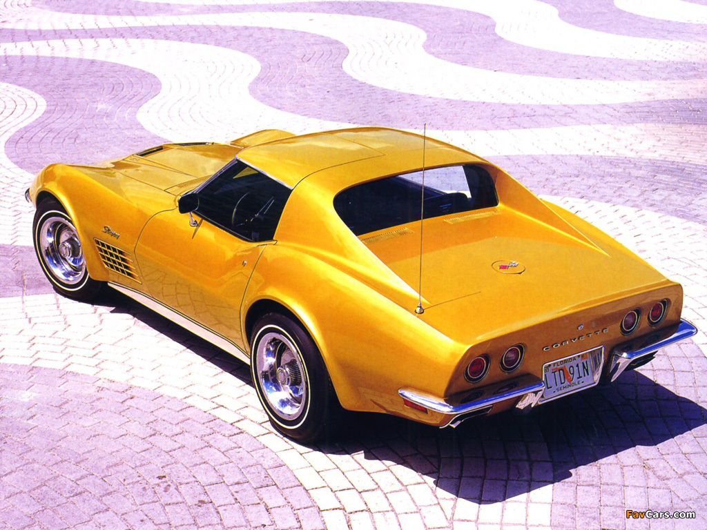Corvette Stingray 350 LT1 (C3) 1970–72 wallpapers (1024 x 768)
