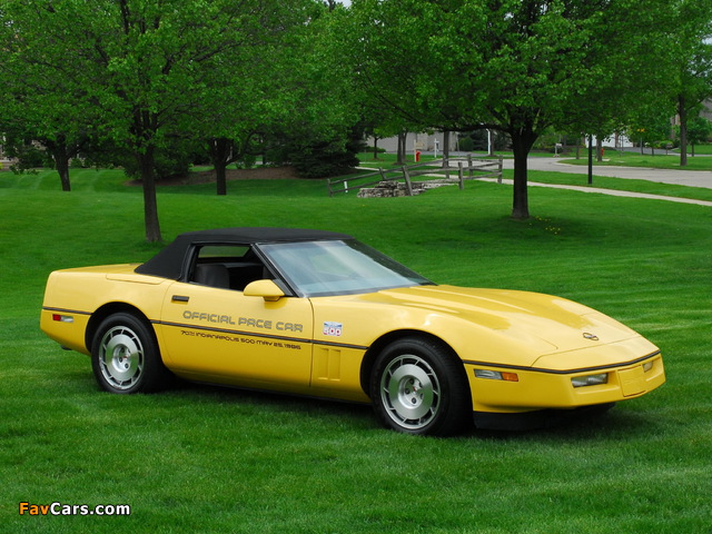 Corvette Convertible Indy 500 Pace Car (C4) 1986 images (640 x 480)