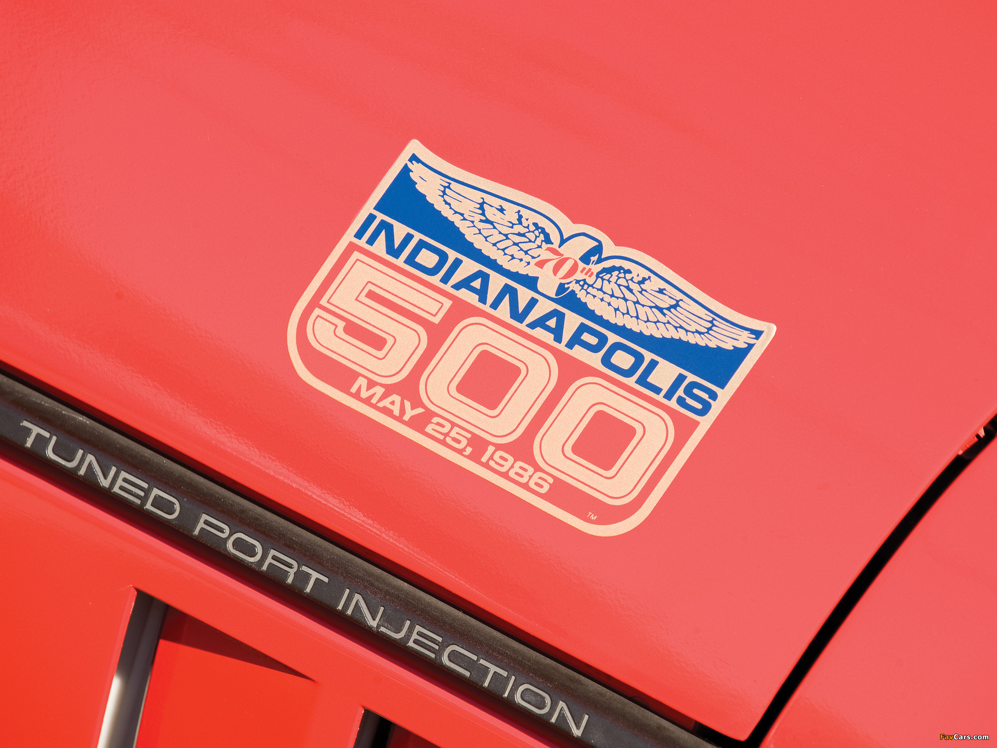 Corvette Convertible Indy 500 Pace Car (C4) 1986 photos (2048 x 1536)