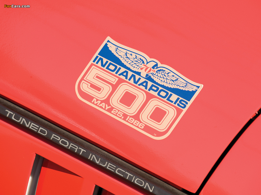 Corvette Convertible Indy 500 Pace Car (C4) 1986 photos (1024 x 768)