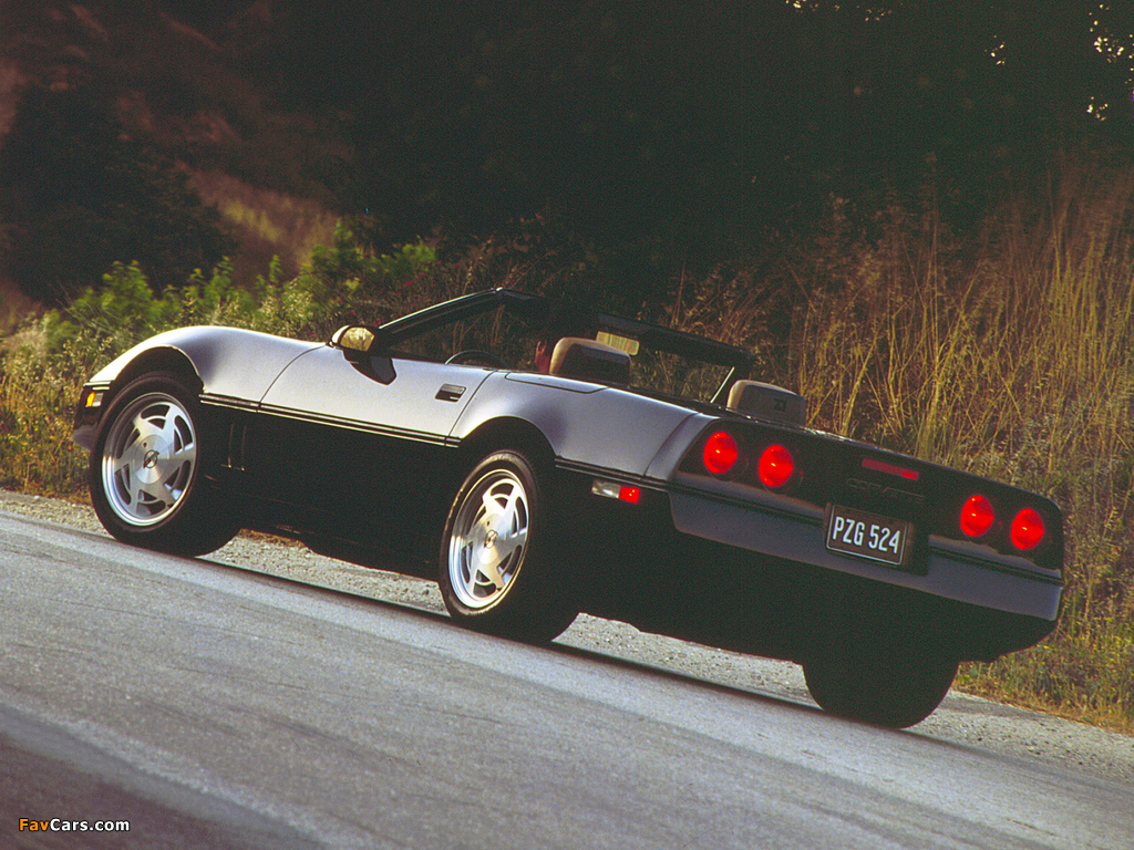 Corvette Convertible (C4) 1986–91 photos (1024 x 768)