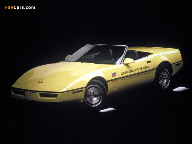 Corvette Convertible Indy 500 Pace Car (C4) 1986 pictures (640 x 480)