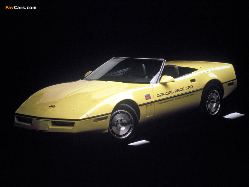 Corvette Convertible Indy 500 Pace Car (C4) 1986 pictures (800 x 600)