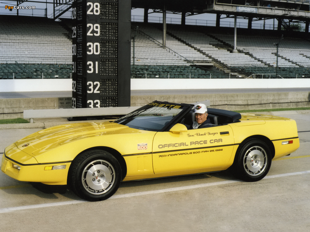 Corvette Convertible Indy 500 Pace Car (C4) 1986 wallpapers (1024 x 768)