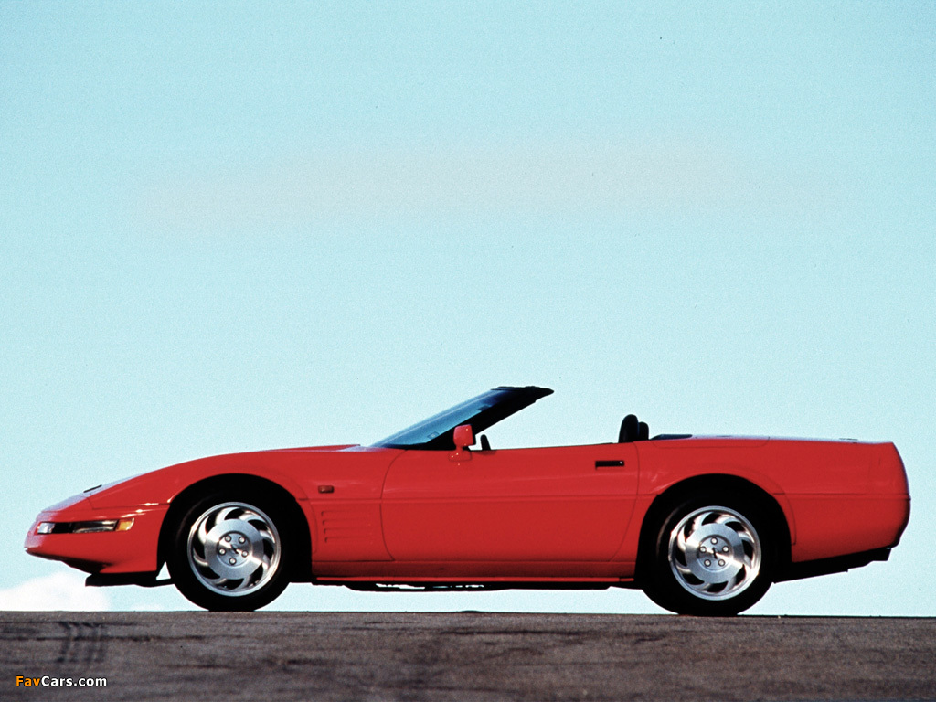 Corvette Convertible EU-spec (C4) 1991–96 images (1024 x 768)