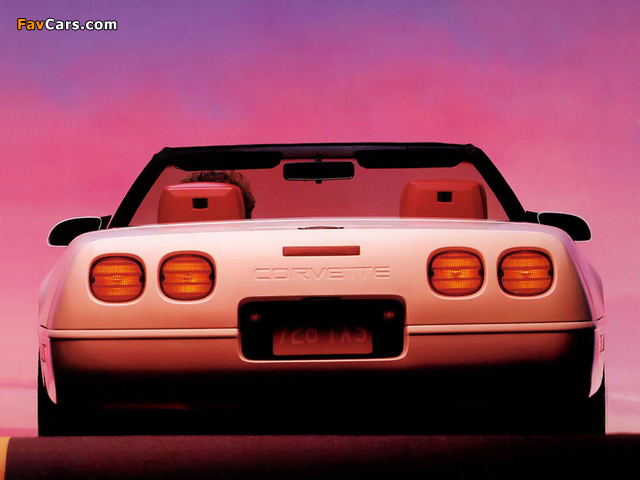 Corvette Convertible (C4) 1991–96 images (640 x 480)