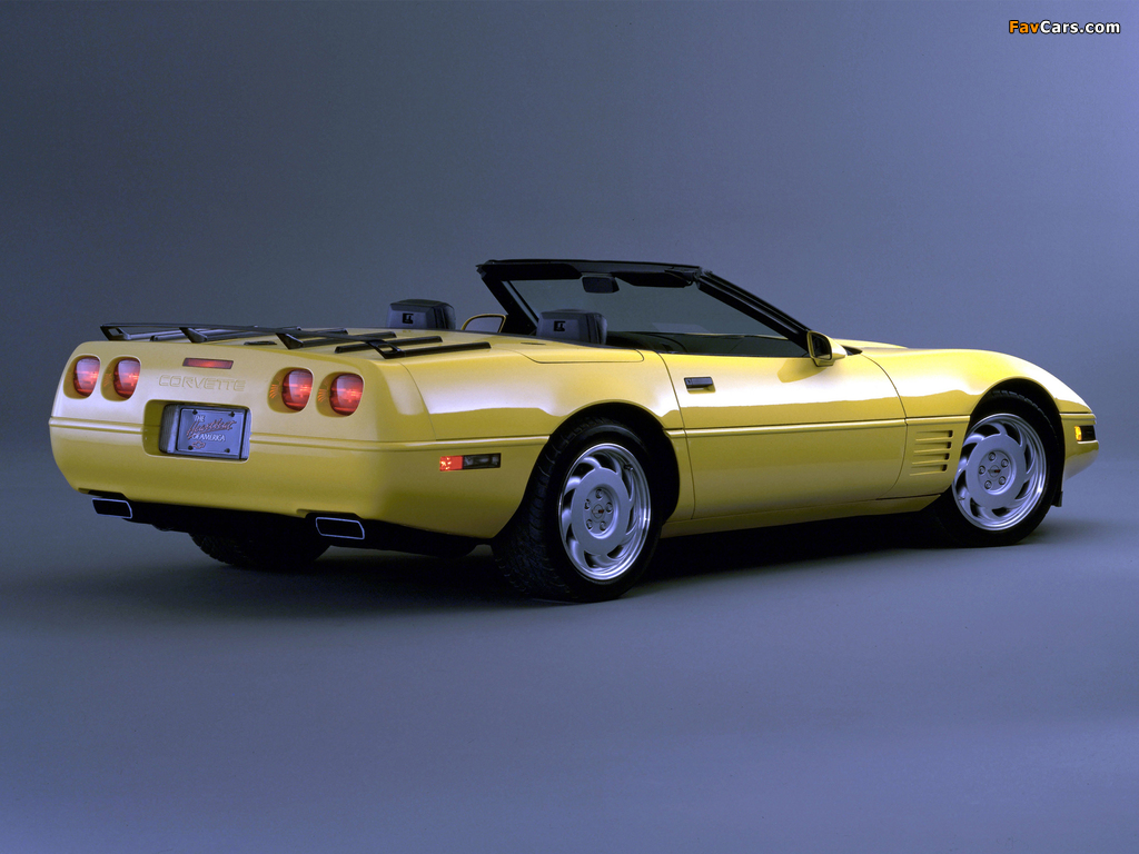 Corvette Convertible (C4) 1991–96 images (1024 x 768)