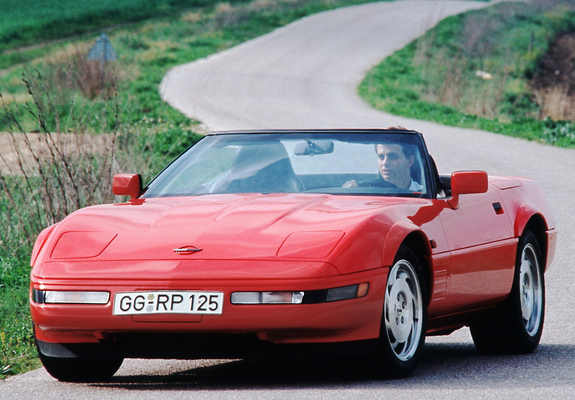 Corvette Convertible EU-spec (C4) 1991–96 wallpapers