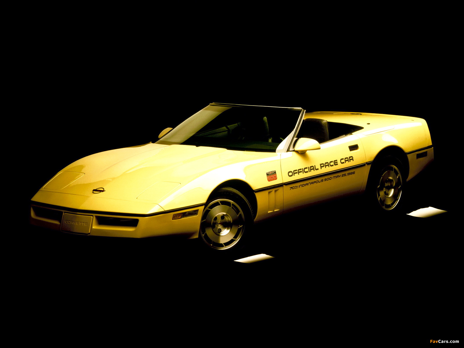 Pictures of Corvette Convertible Indy 500 Pace Car (C4) 1986 (1600 x 1200)