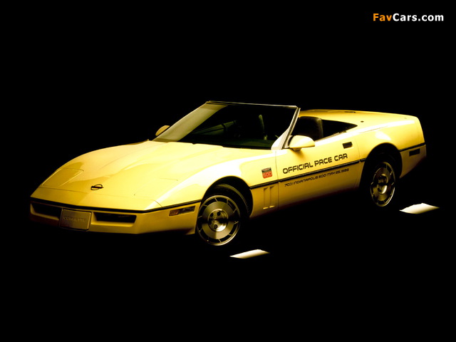 Pictures of Corvette Convertible Indy 500 Pace Car (C4) 1986 (640 x 480)