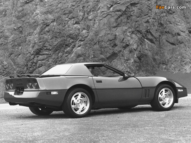 Corvette Convertible (C4) 1986–91 wallpapers (640 x 480)