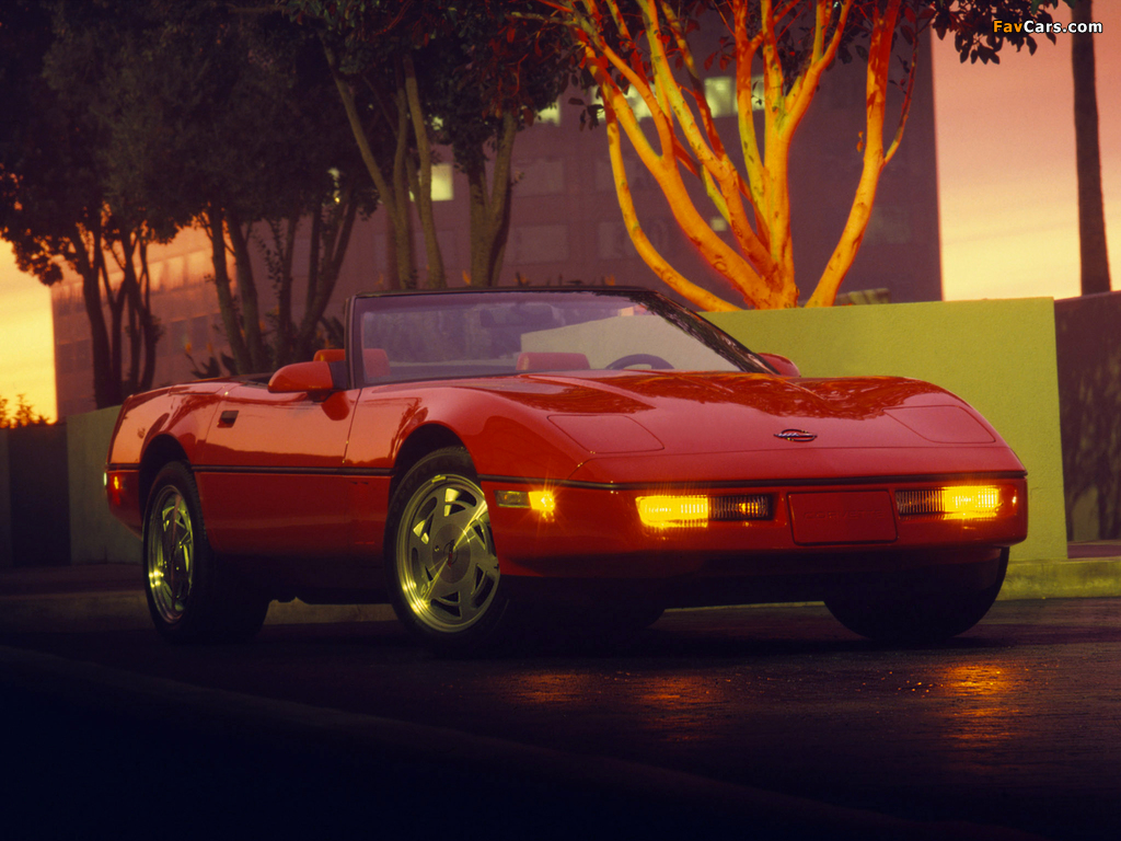 Corvette Convertible (C4) 1986–91 wallpapers (1024 x 768)