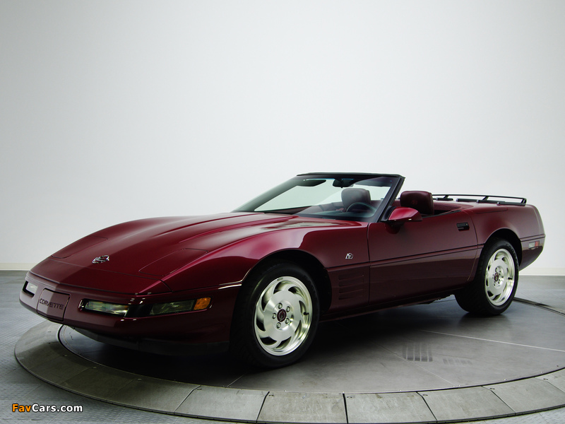 Corvette Convertible 40th Anniversary (C4) 1993 wallpapers (800 x 600)