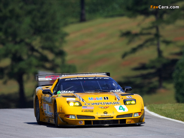 Corvette C5R 2001–04 wallpapers (640 x 480)