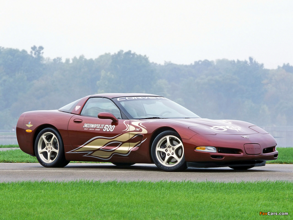 Corvette Coupe 50th Anniversary Indy 500 Pace Car (C5) 2002 wallpapers (1024 x 768)